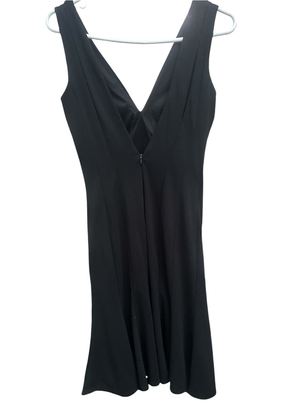 White House Black Market Vintage Black Fit & Flare Cocktail Dress - Size 4 EUC - Picture 4 of 5